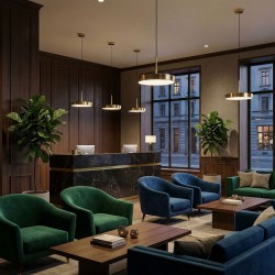 LAMPA SUFITOWA WISZĄCA LED APP1687-1CP 30CM ZŁOTA SZCZOTKOWANA