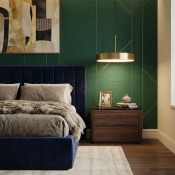 LAMPA SUFITOWA WISZĄCA LED APP1687-1CP 30CM ZŁOTA SZCZOTKOWANA