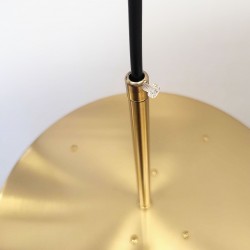 LAMPA SUFITOWA WISZĄCA LED APP1687-1CP 30CM ZŁOTA SZCZOTKOWANA