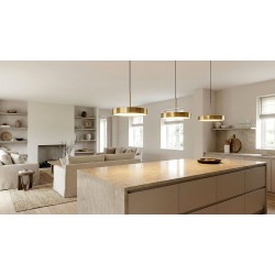 LAMPA SUFITOWA WISZĄCA LED APP1687-1CP 30CM ZŁOTA SZCZOTKOWANA