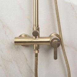 Zestaw natryskowy Rea Ontario Złoty Szczotkowany
