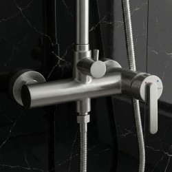 Zestaw natryskowy Rea Ontario Nikiel Szczotkowany