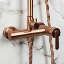 Zestaw natryskowy Rea Ontario Miedź Szczotkowana