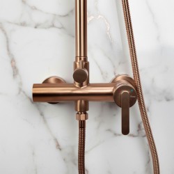 Zestaw natryskowy Rea Ontario Miedź Szczotkowana