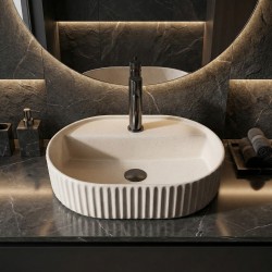 Umywalka nablatowa Rea Marcela 50 Vanilla