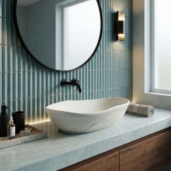 Umywalka nablatowa Rea Emilia Grid