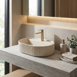 Umywalka nablatowa Rea Marcela 60 Vanilla