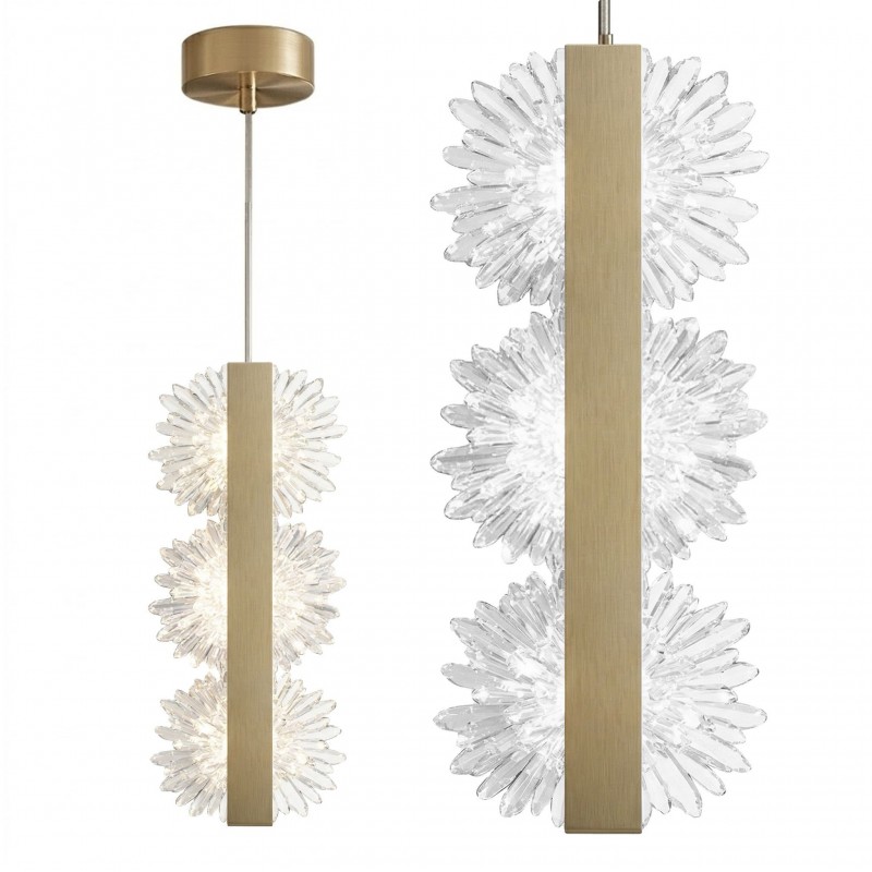 Lampa wisząca LED G150-3CP Gold Złota Szczotkowana