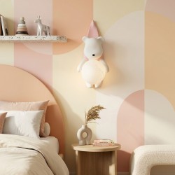 KINKIET ŚCIENNY MIŚ W KOSZULCE G168-1W RÓŻOWY