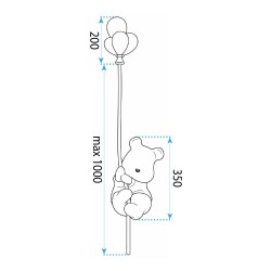KINKIET ŚCIENNY MIŚ G170-W LINE