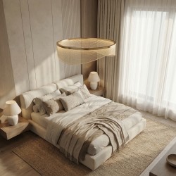 LAMPA SUFITOWA WISZĄCA G144-CP 40 ZŁOTA