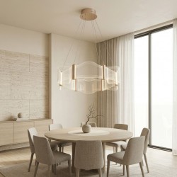 LAMPA SUFITOWA WISZĄCA G151-CP ZŁOTA