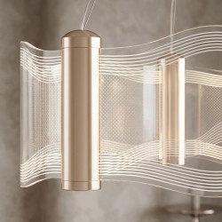 LAMPA SUFITOWA WISZĄCA G151-CP ZŁOTA