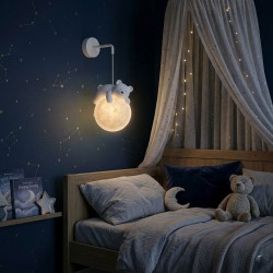 LAMPA ŚCIENNA KINKIET WHITE BEAR G161-1W