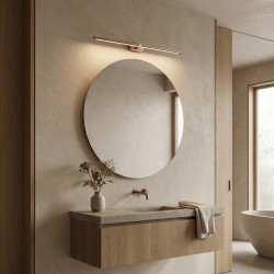 Kinkiet łazienkowy LED APP1897-1W 80 cm Miedź szczotkowana