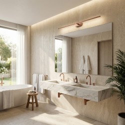 Kinkiet łazienkowy LED APP1897-1W 80 cm Miedź szczotkowana