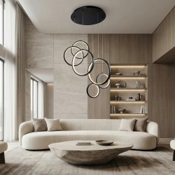 LAMPA SUFITOWA WISZĄCA APP1921-CP Czarna