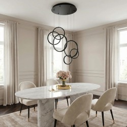 LAMPA SUFITOWA WISZĄCA APP1921-CP Czarna