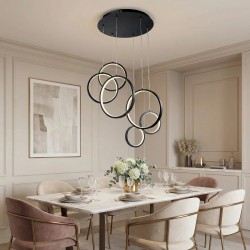 LAMPA SUFITOWA WISZĄCA APP1921-CP Czarna