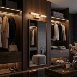 Kinkiet łazienkowy LED APP1883-1W 40cm Złoty