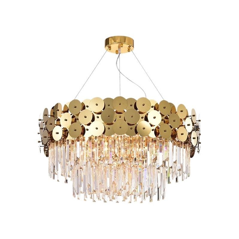 Lampa kryształowa wisząca APP1473-CP złota