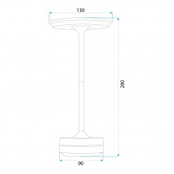 Lampka nocna APP1373-T szara