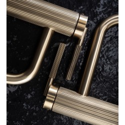 Bateria Umywalkowa REA Argon Złota Szczotkowana Niska