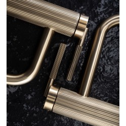 Bateria Umywalkowa REA Argon Złota Szczotkowana Wysoka