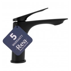 Bateria umywalkowa Rea  AVALON CZARNA NISKA