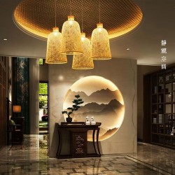 Lampa sufitowa wisząca boho APP1627-1CP