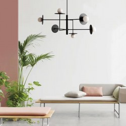 Lampa wisząca APP1668-6CP Black