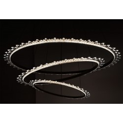 KRYSZTAŁOWA LAMPA SUFITOWA LED APP1609-3C ZŁOTA