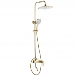 Zestaw Prysznicowy REA STORM ZŁOTY SZCZOTKOWANY