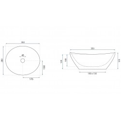Umywalka nablatowa Rea Sofia Mini Kashmir