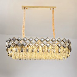 Lampa kryształowa wisząca APP1539-12CP80 Gold