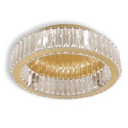 LAMPA KRYSZTAŁOWA PLAFON APP1720-C 40cm ZŁOTA SZCZOTKOWANA