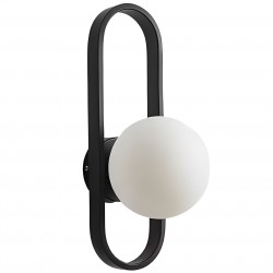 LAMPA ŚCIENNA KINKIET APP1755-1W BLACK WHITE