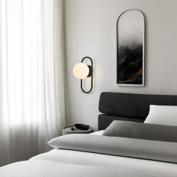 LAMPA ŚCIENNA KINKIET APP1755-1W BLACK WHITE