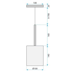 Lampa Sufitowa Wisząca Szklany Klosz APP1699-1CP AMBER B