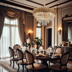 Lampa Wisząca z Kryształami G059-CP