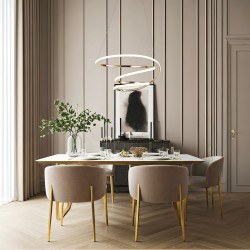 Lampa sufitowa nowoczesna LED G080-1CP Złota