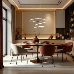 Lampa sufitowa nowoczesna LED G080-1CP Złota