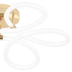 Lampa sufitowa nowoczesna LED G023-C Złota