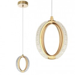 LAMPA WISZĄCA KRYSZTAŁOWA LED G114-1CP Złota