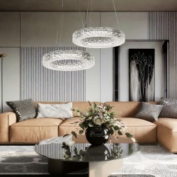 LAMPA WISZĄCA LED MS004-CP 40cm Chrom