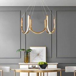 LAMPA WISZĄCA LED APP1749-CP Złota