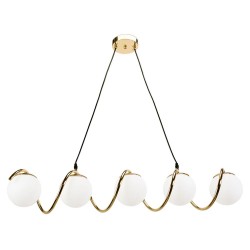 LAMPA SUFITOWA WISZĄCA GOLD APP1780-5CP