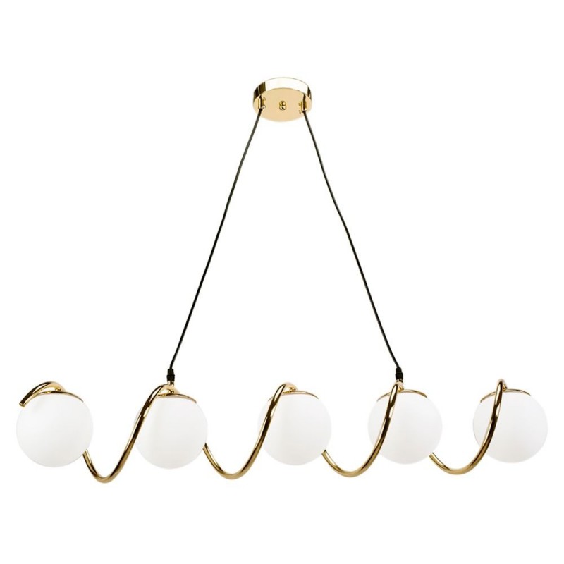 LAMPA SUFITOWA WISZĄCA GOLD APP1780-5CP