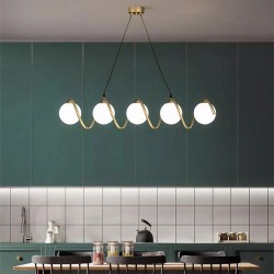 LAMPA SUFITOWA WISZĄCA GOLD APP1780-5CP