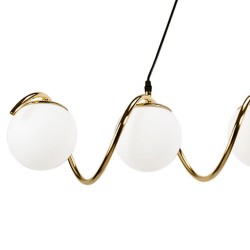 LAMPA SUFITOWA WISZĄCA GOLD APP1780-5CP